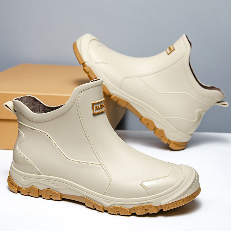 Herren Gummistiefel Rutschfest Flexibler Einstieg
