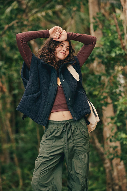 Damen Fleecejacke mit Kordelzügen Norvielle