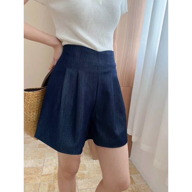 Damen Shorts-Set mit Schlitzen Hochtailliert Norvielle - Norvielle