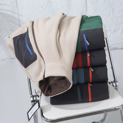 Damen Fleecejacke Norvielle Mit Taschen Hocher Kragen