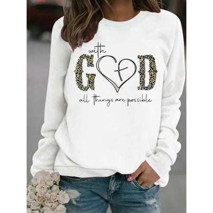 Damen Sweatshirt Kreatives Modedesign Motivierende Botschaft Grau