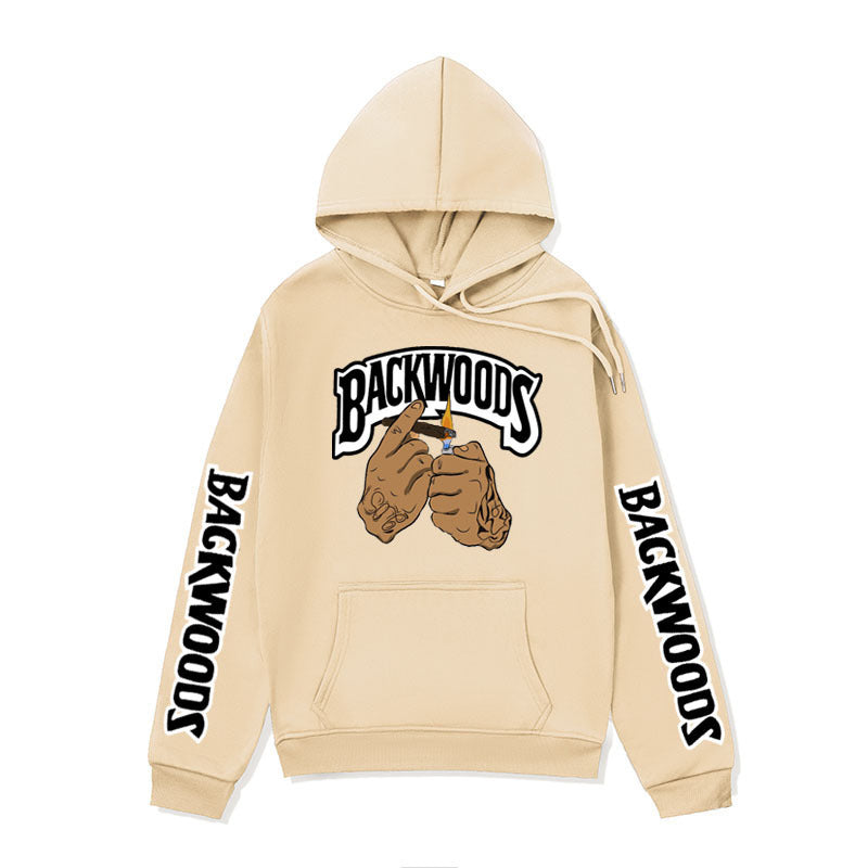 Damen Kapuzensweater mit Grafikdesign und Kängurutaschen