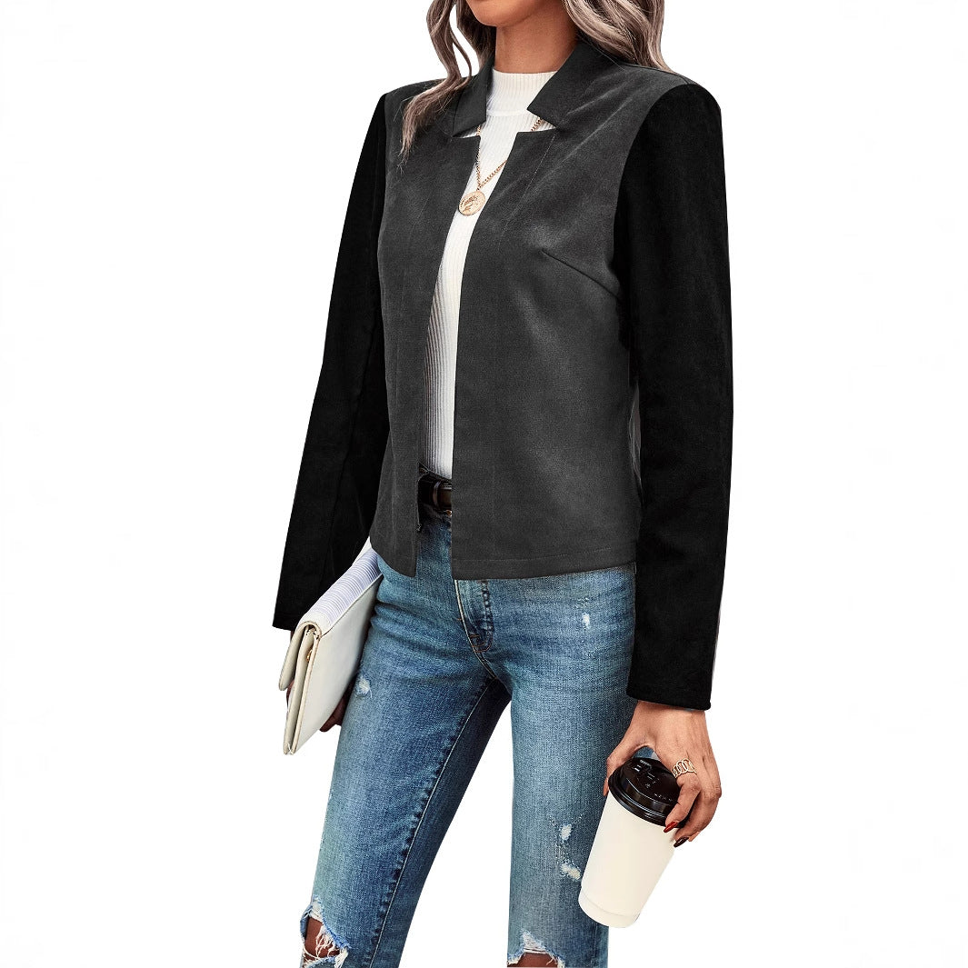 Damen Blazerjacke Stehkragen Elegant Norvielle