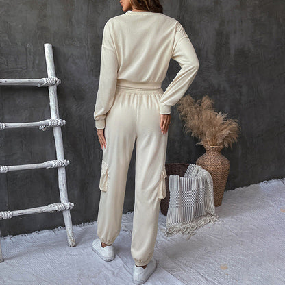 Damen Loungeanzug Elastisch Bequem Norvielle