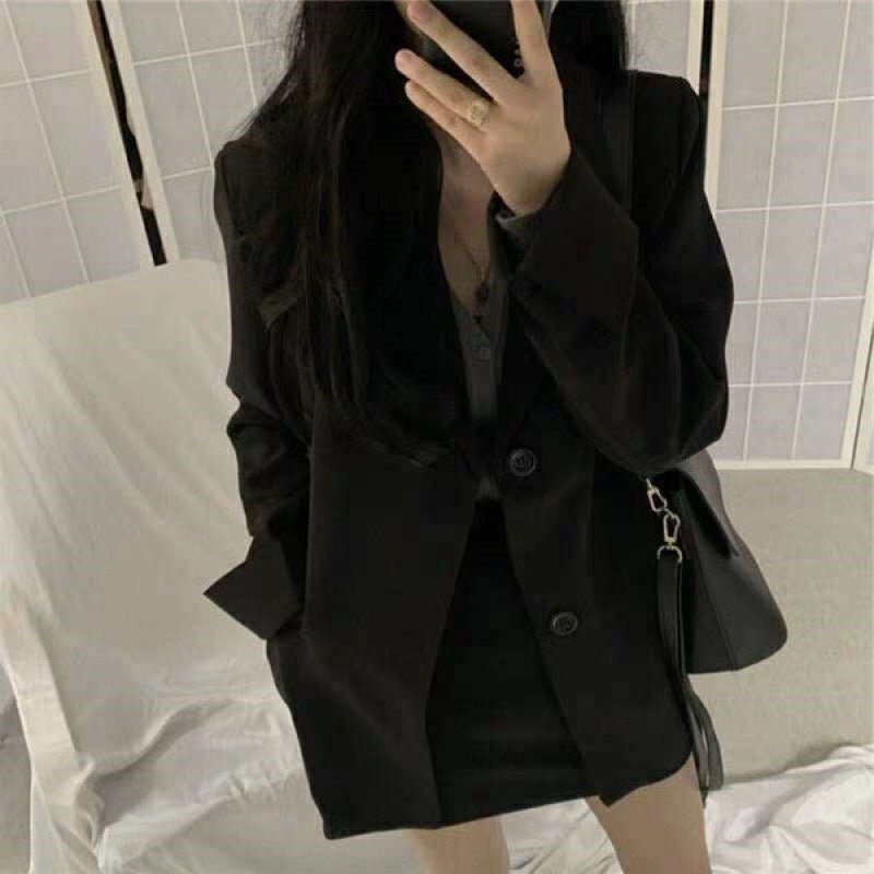 Damen Blazer Zwei-Knopf-Verschluss Weit Norvielle