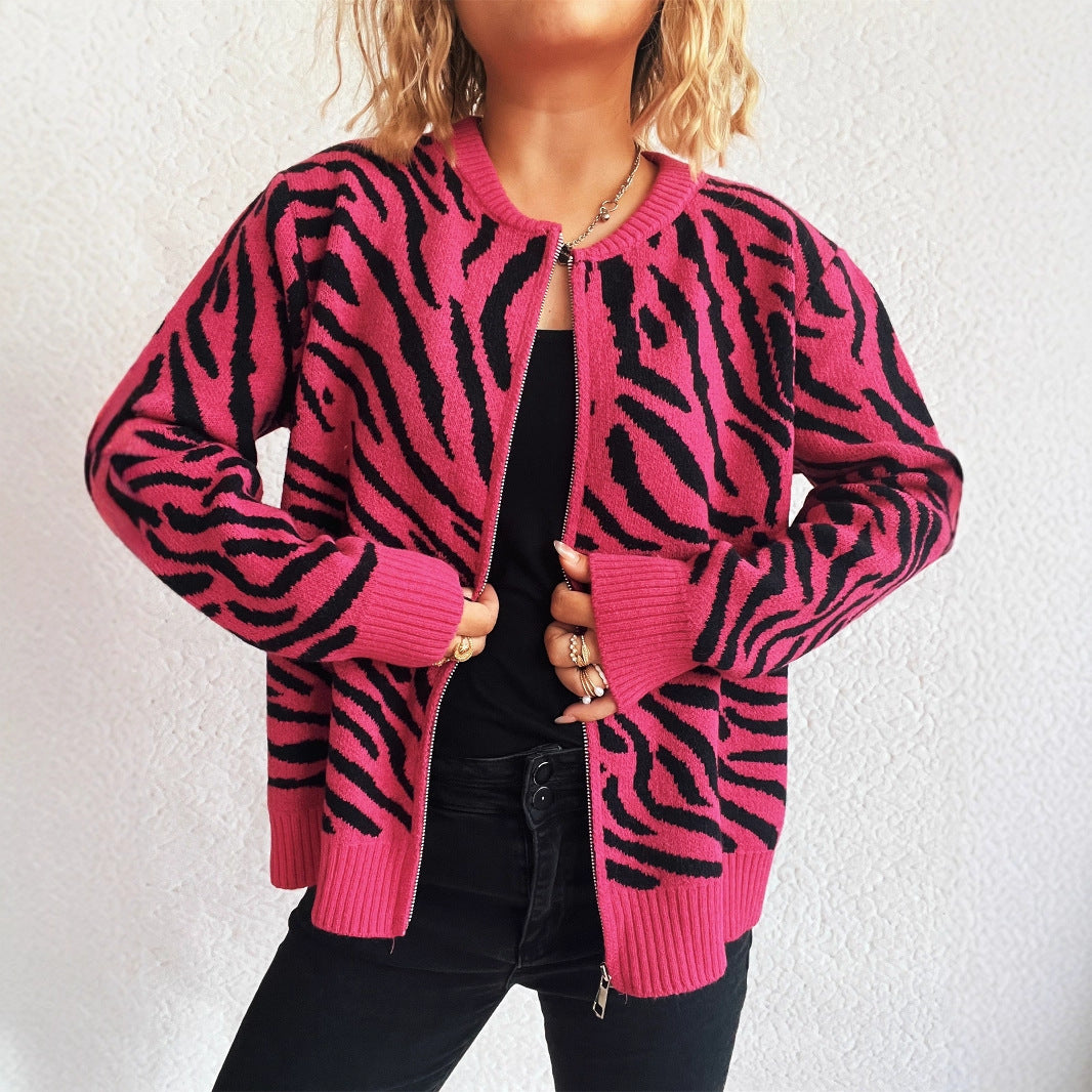Damen Cardigan Tierdruck Norvielle
