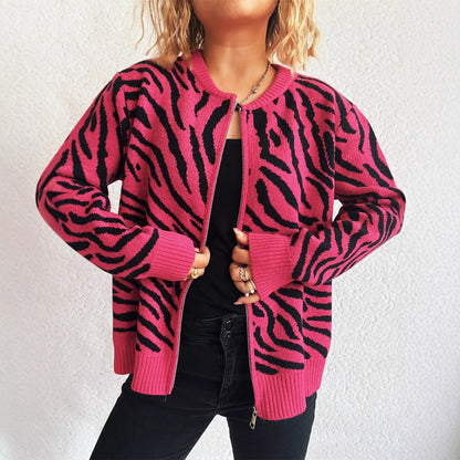 Damen Cardigan Tierdruck Norvielle