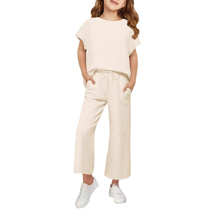 Damen Schlafanzug-Set Weites Oberteil Lockere Hosen Norvielle - Norvielle