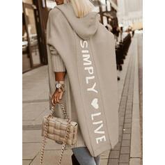 Damen Oversized Hoodie-Cardigan mit Schriftzug