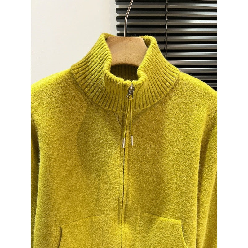 Damen Thermostrickjacke Norvielle Hochschließend Kragen 2 Taschen