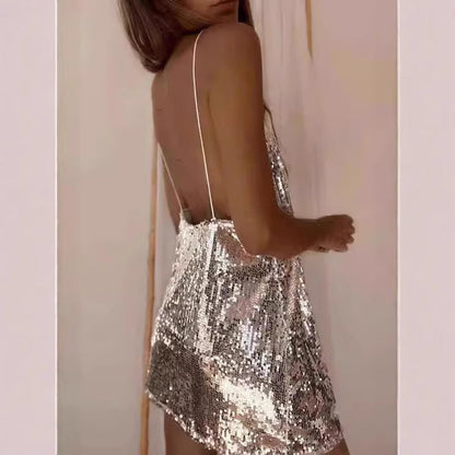 Damen Abendkleid Glitzernd Norvielle