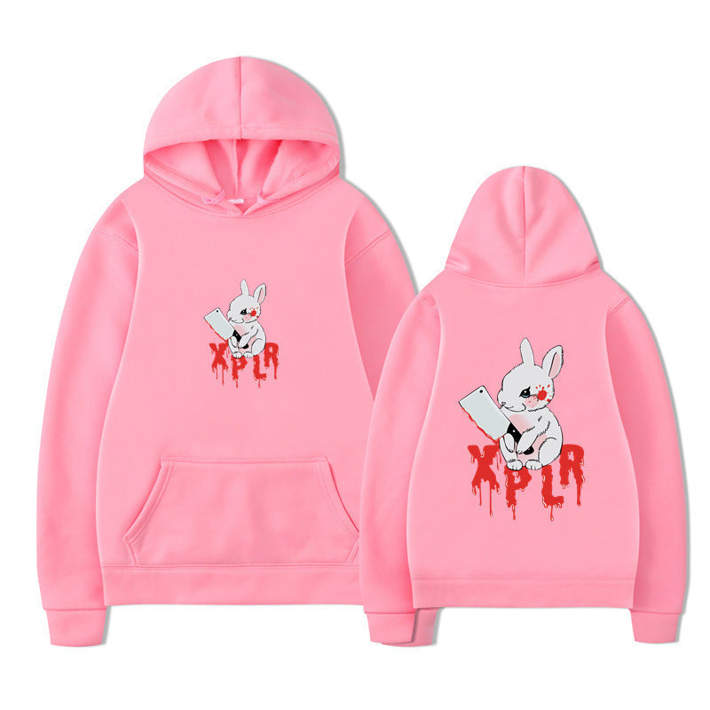 Damen Kapuzensweater Cartoon-Motiv Bequem Norvielle