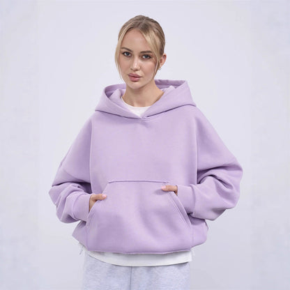 Damen Oversized Kapuzenpullover Lässiger Schnitt Mit Seitentaschen