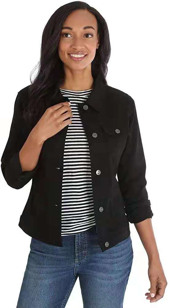 Damen Denimjacke klassisch mit Dekornähten