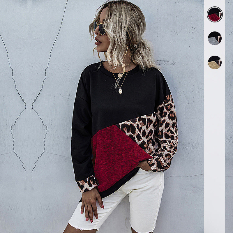 Damen Sweatshirt Animalmuster Bunt - Norvielle