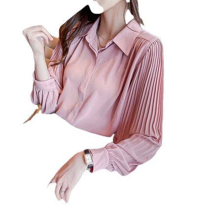 Damen Bluse Rüschenärmel Knöpfe Norvielle