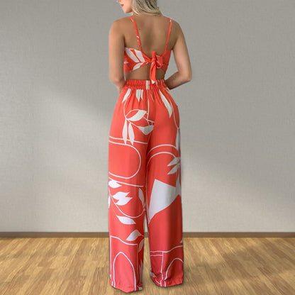 Damen Set Crop- und weite Hose Norvielle