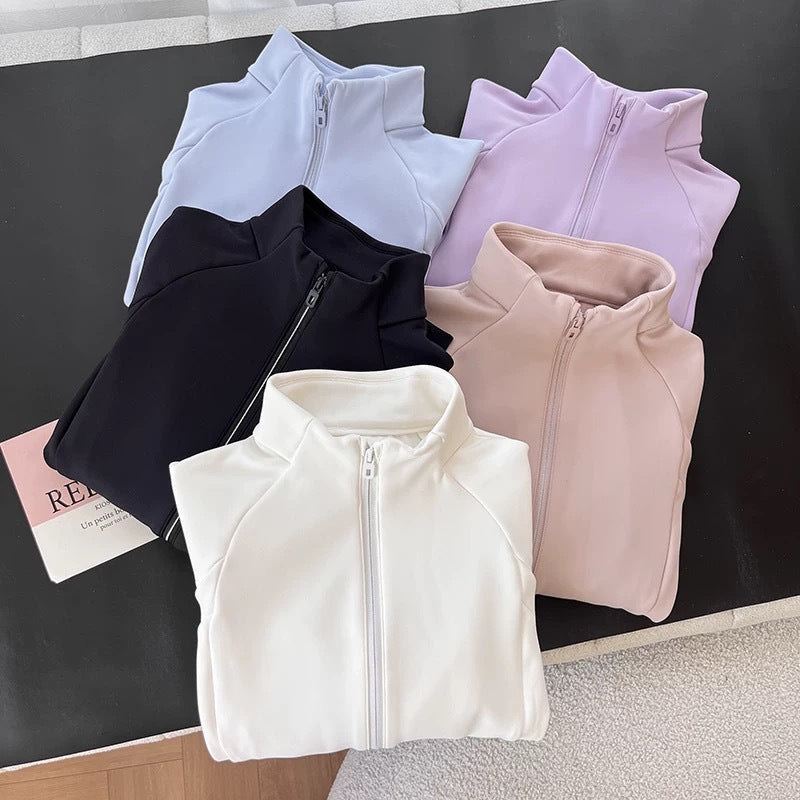 Damen Sportjacke Atmungsaktiv Hochkragen Norvielle