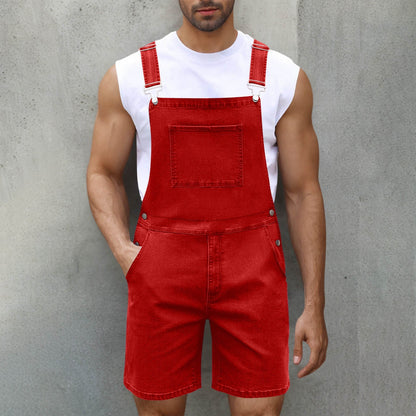Herren Denim-Latzhose Lässig