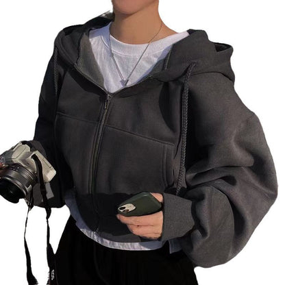 Damen Kapuzenpullover Locker Norvielle Baumwolle