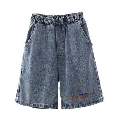 Damen Denim-Shorts Elastischer Bund