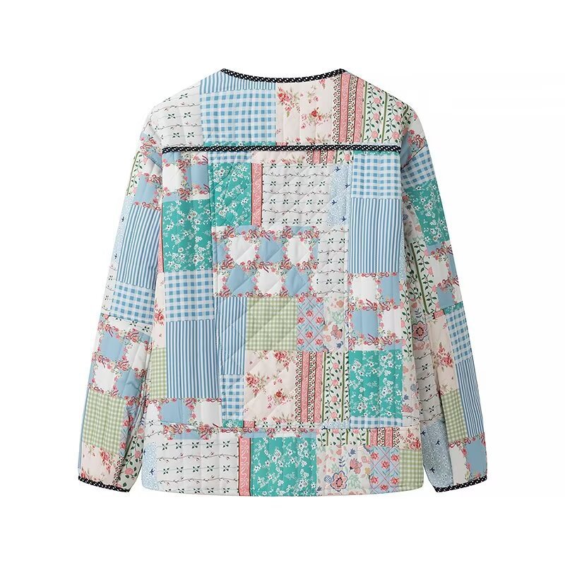 Damen Patchworkjacke Norvielle mit Taschen