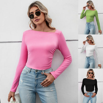 Damen Crop- Rüschendetails Elegantes Design Norvielle - Norvielle