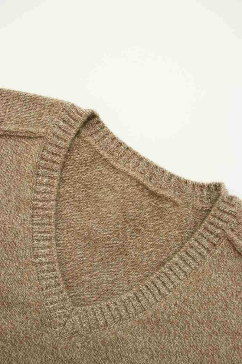 Damen Pullover V-Ausschnitt Wolle Norvielle
