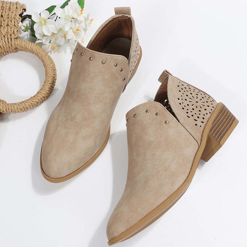 Damen Zehen-Hohlstiefeletten Vintage Spitze