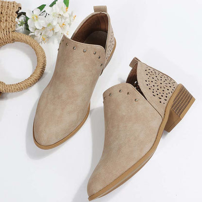 Damen Zehen-Hohlstiefeletten Vintage Spitze