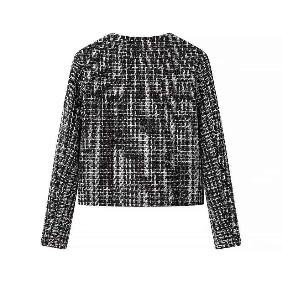 Damen Bouclé-Jacke mit Knöpfen Norvielle