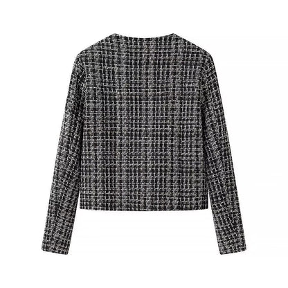 Damen Bouclé-Jacke mit Knöpfen Norvielle