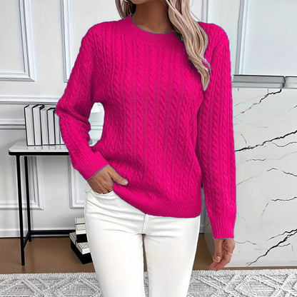Damen Strickpullover Zopfdesign Norvielle