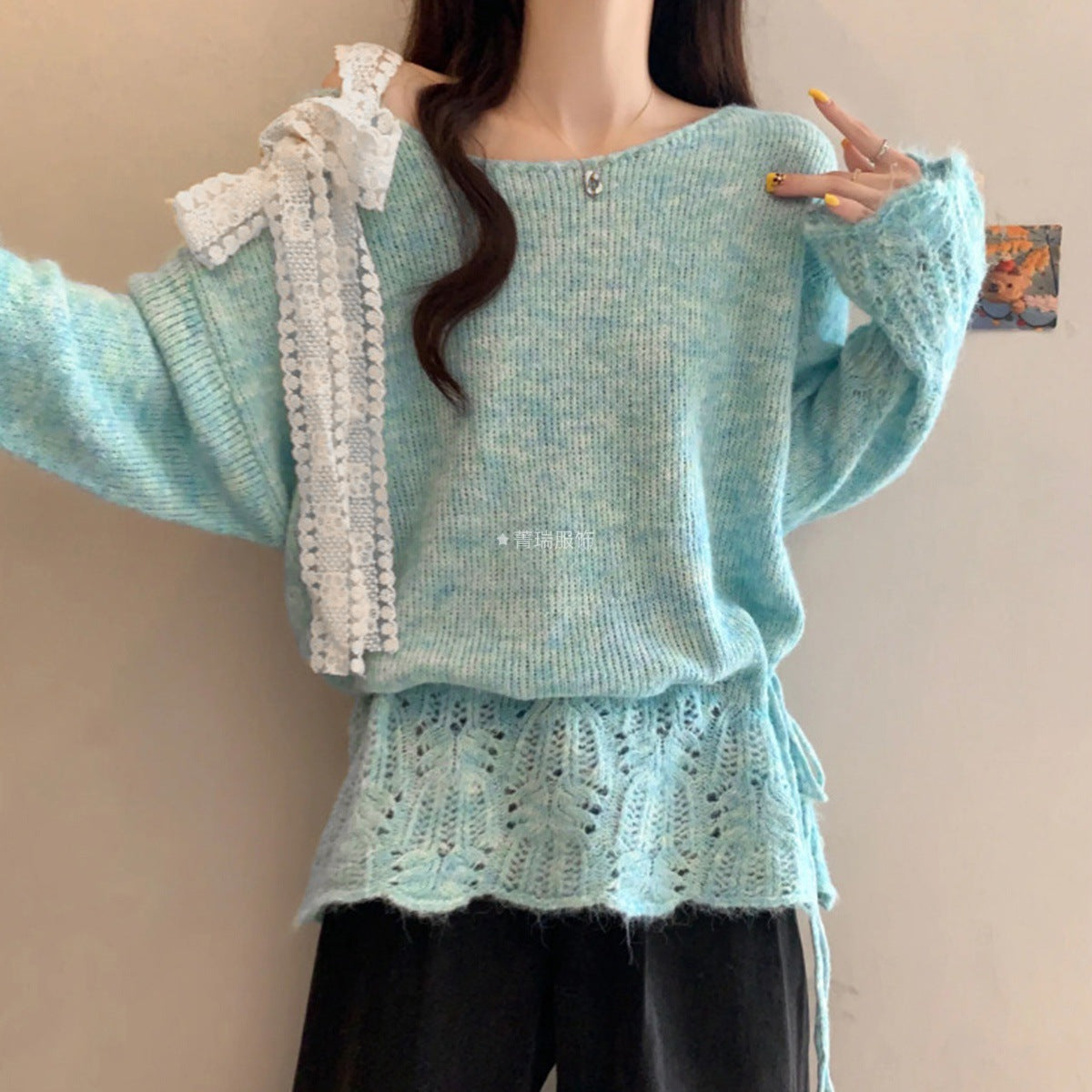 Damen Strickpullover Lässig Norvielle