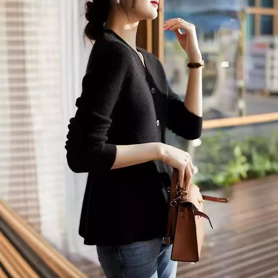 Damen Strickjacke Tailliert Norvielle
