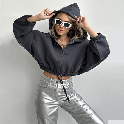 Damen Lässiger Zip Hoodie Norvielle