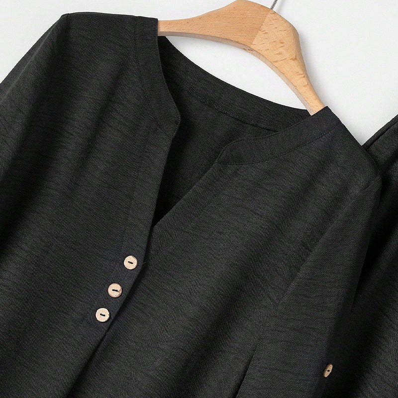 Damen Zweiteiler Set Knopfdetails Norvielle