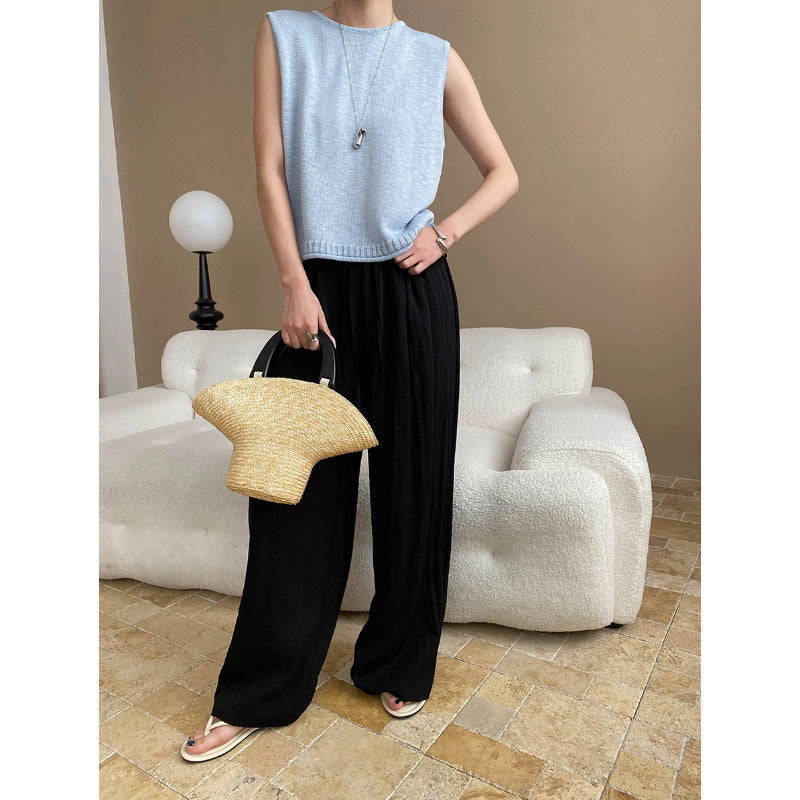 Damen Jeansshorts Hoher Bund Atmungsaktiv