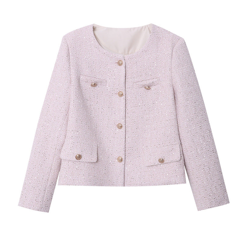 Damen Bouclé-Jacke Strukturiert Norvielle