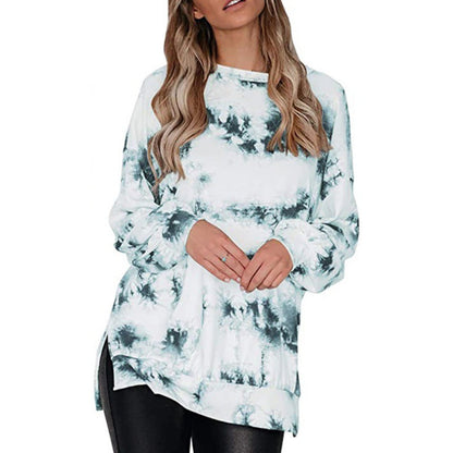 Damen Oversized Pullover Batikdesign Norvielle