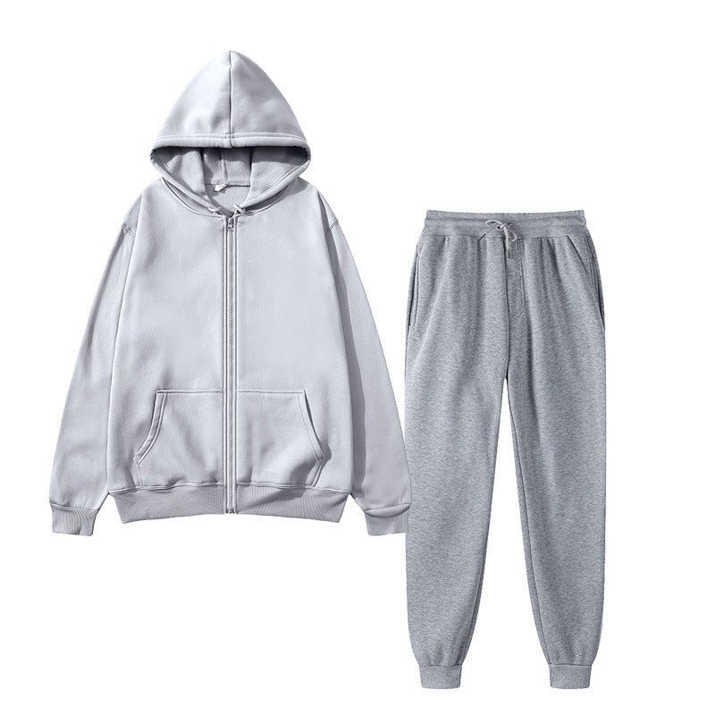 Damen Kapuzenpullover Set Bequem Reißverschluss