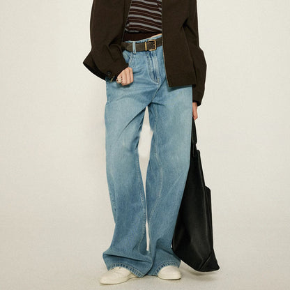 Damen High-Waist Bootcut-Jeans aus Denim