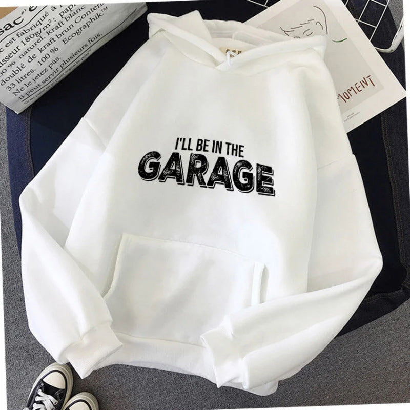 Damen Kapuzenpullover Garagen-Motiv Norvielle