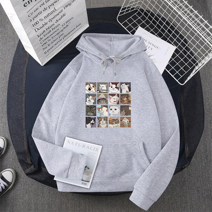 Damen Sweatshirt Tier-Motiv Norvielle
