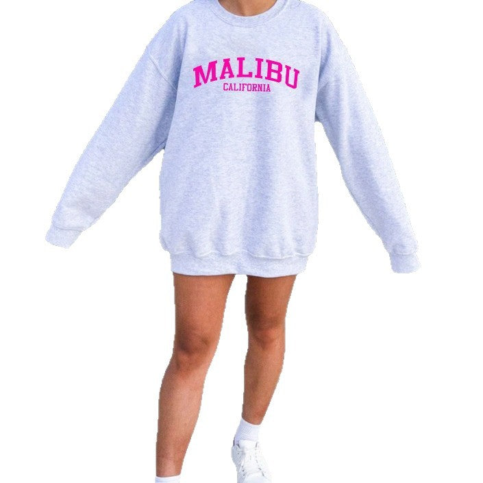 Damen Sweatshirt Weiches Material Norvielle California-Logo