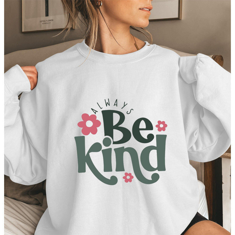 Damen Sweatshirt Puffärmel Motiviert Norvielle