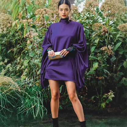 Damen Etuikleid Oversized-Schnitt Dekorative Ärmel Norvielle