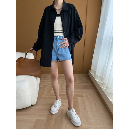 Damen Maxirock Denim Lässig