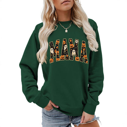 Damen Sweatshirt Halloween-Design Baumwolle Bequem