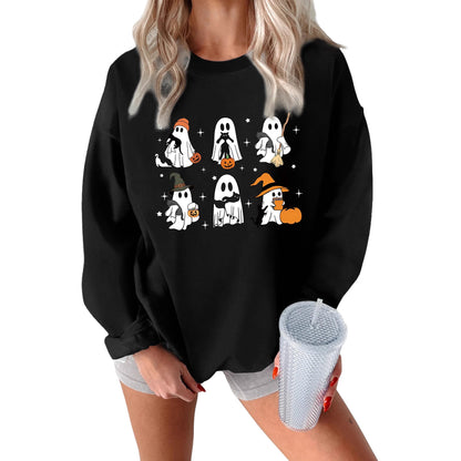 Damen Sweatshirt Grusel Motiv Norvielle